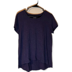 Chico's Tee M "The Ultimate Tee" Blue Short Sleeve  Casual Everyday Minimalist
